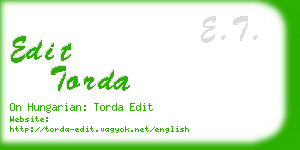 edit torda business card